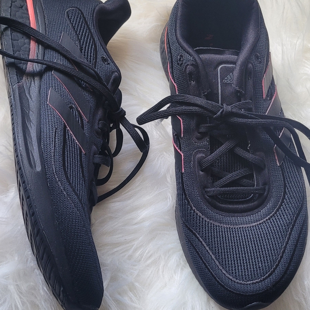 Adidas Women's Black and Pink PRIMEGREEN Athletic Shoes